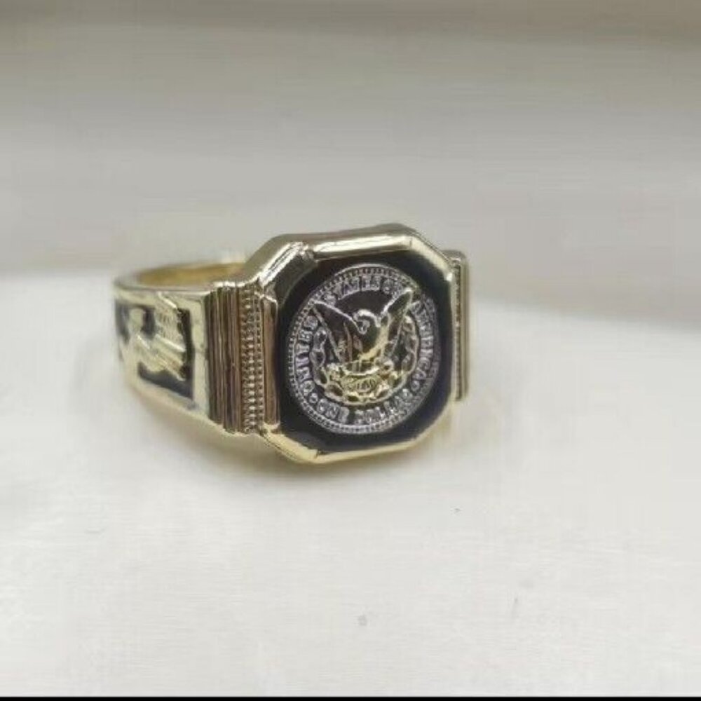FREE with MEN'S 3 Piece BUNDLE MEN'S/BOY'S Morgan Silver Dollar Ring Unisex Sz 9